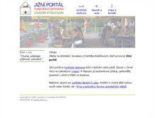 Tablet Screenshot of jizniportal.cz